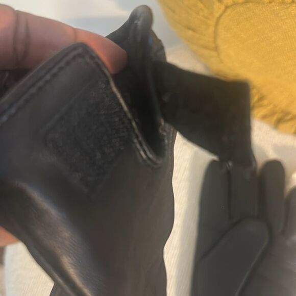 Black Leather Driving Gloves M - Picture 4 of 5
